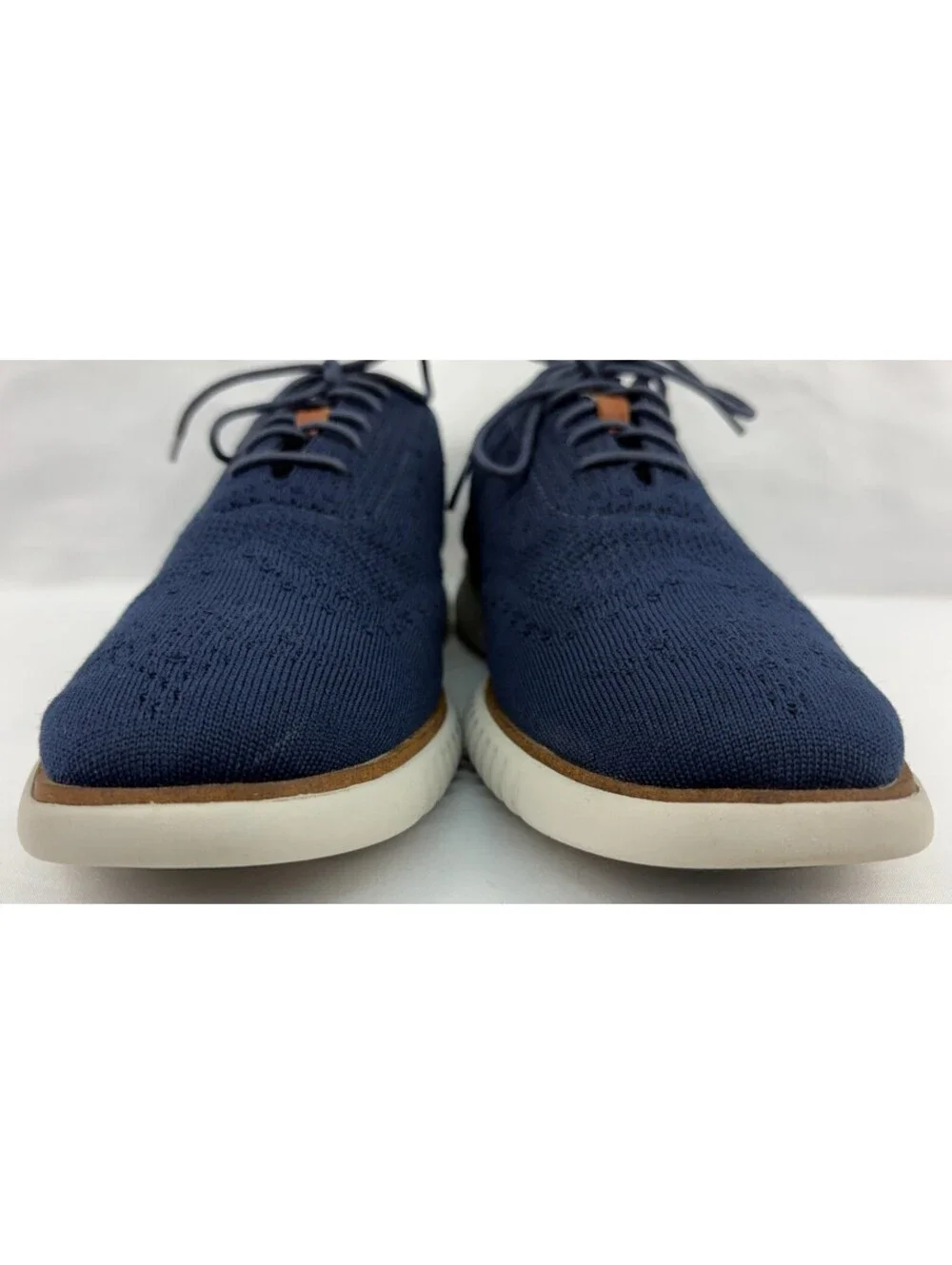 Cole Haan 2.0 ZERØGRAND Stitchlite Wingtip Blue Men's US Size 11M Oxfords Shoes